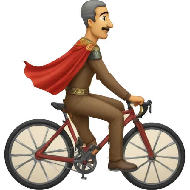 le roi du maroc mohamed 6 sur un velo emoji