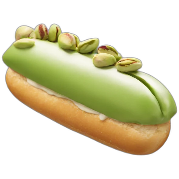 A pistachio eclair emoji