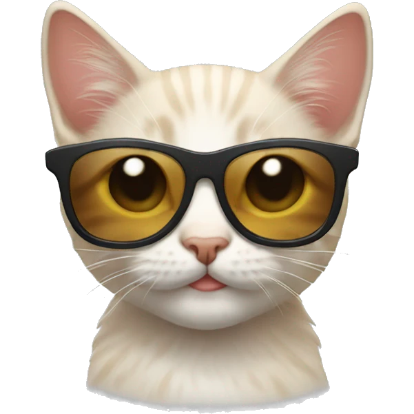 Kitten with sunglasses emoji