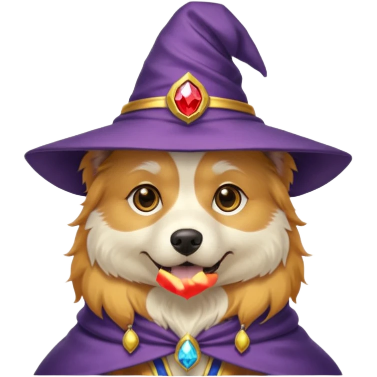 Dog wizard emoji