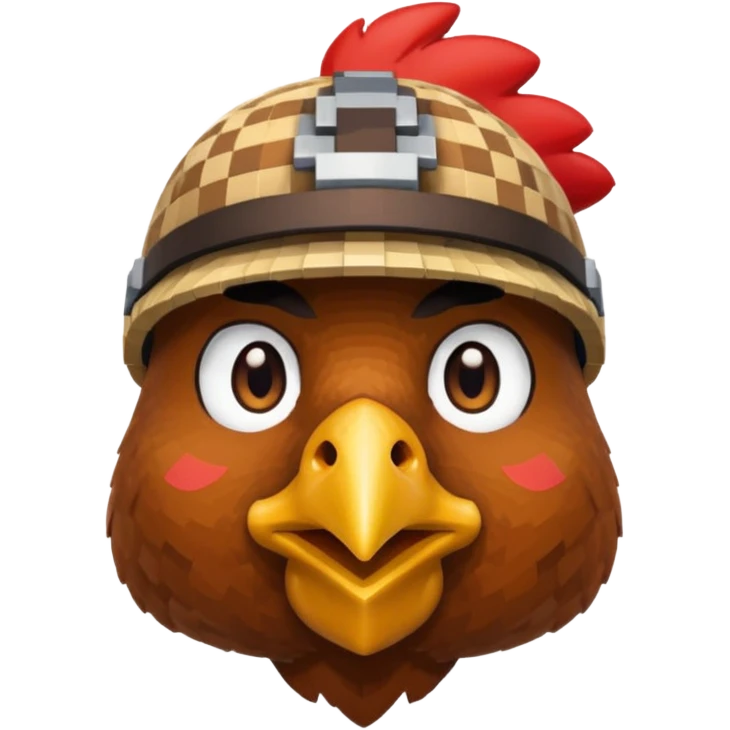 chicken jockey from mincraft emoji