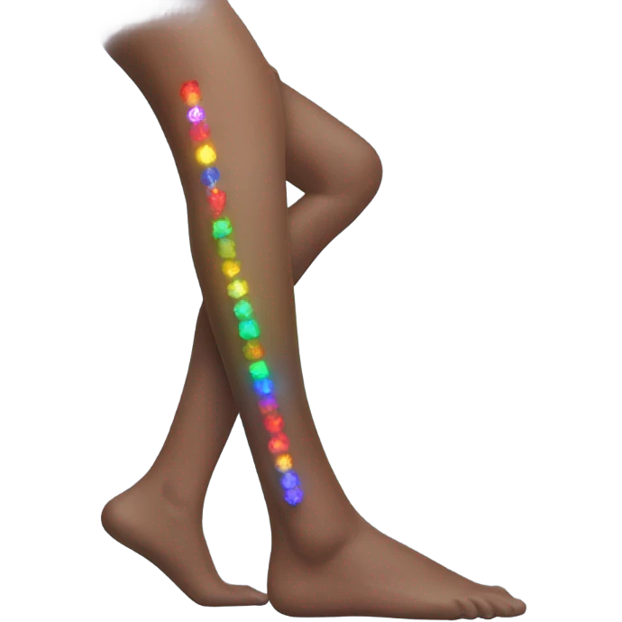 Aesthetic leg with led lights  emoji