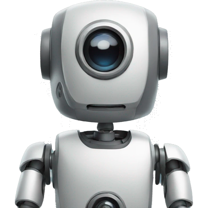 Sad robot with camera  emoji