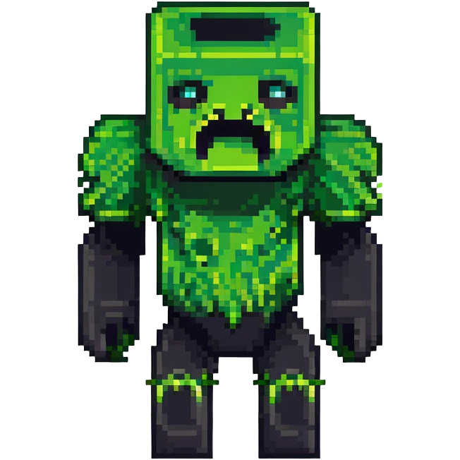 Minecraft creeper monster emoji
