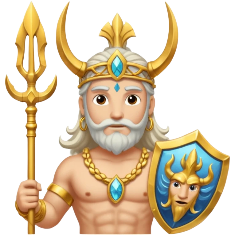 brahma god with Poseidon trident emoji