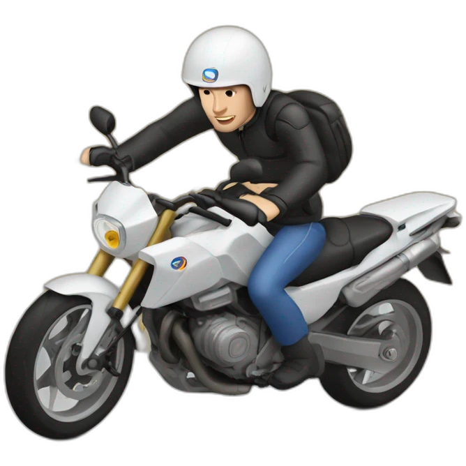 zidane sur une moto emoji