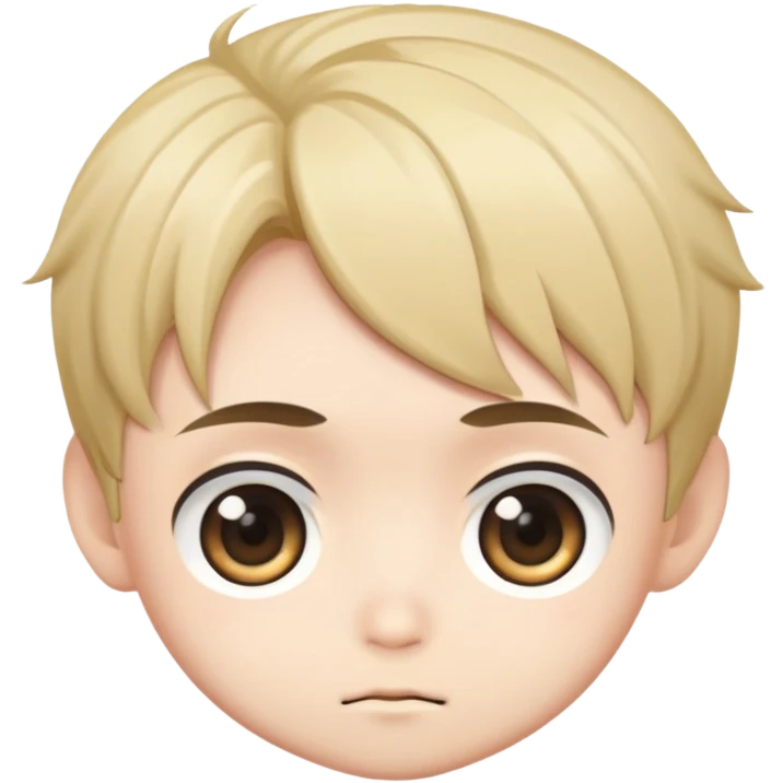 chibi anime boy face emoji
