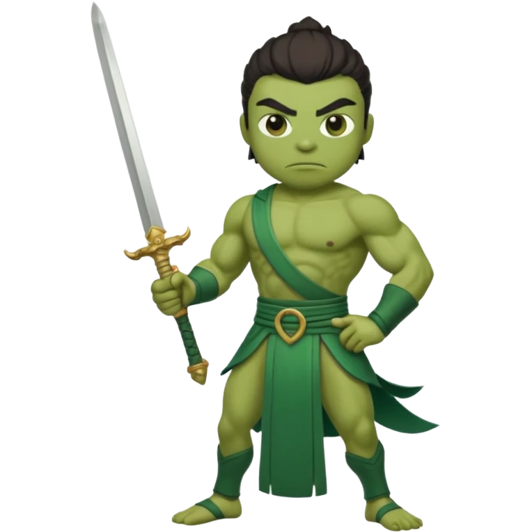 Use pepe as a foundation and turn it into Gan Ning emoji