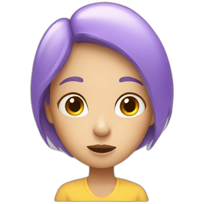girl exhaling emoji