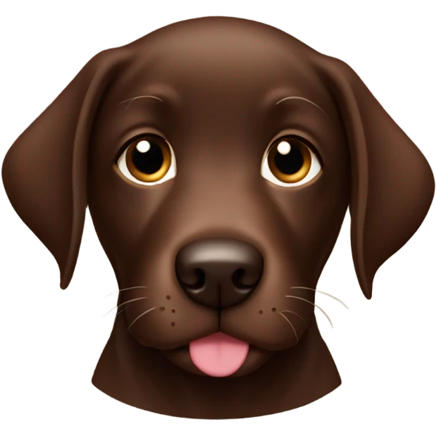 chocolate lab puppy emoji