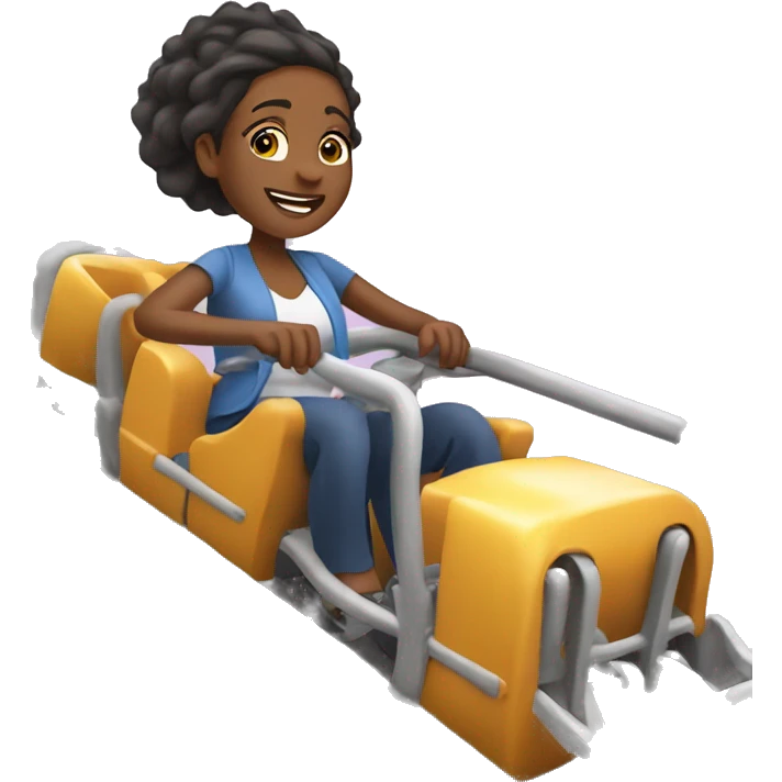 Female on a rollercoaster ￼ emoji