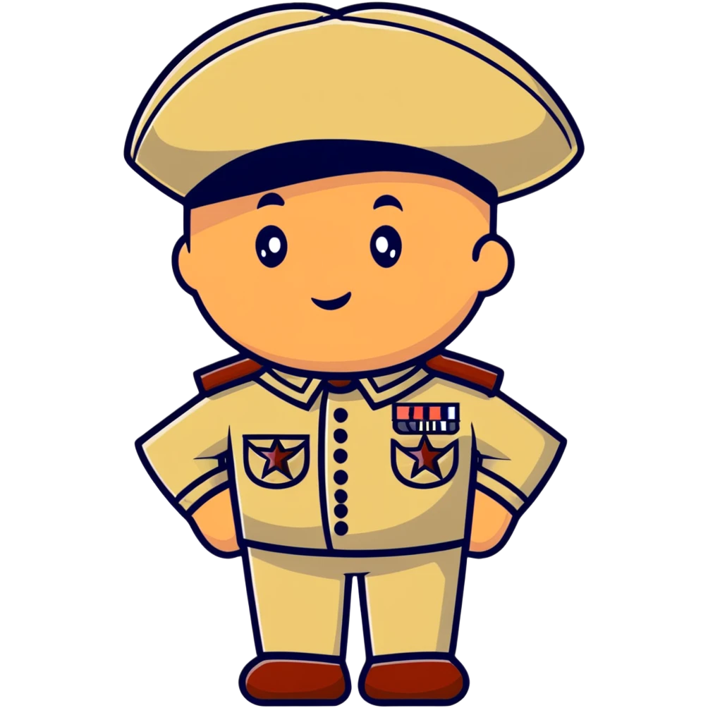 Tomato wearing Napoleon Bonaparte's bicorne hat and military officer uniform emoji