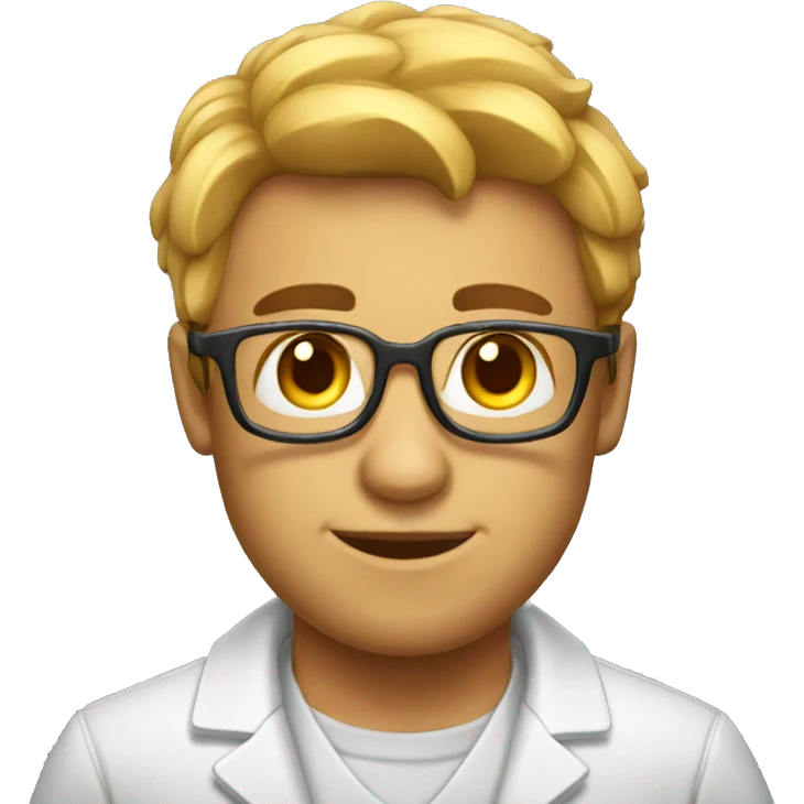 buff nerd scientist emoji emoji