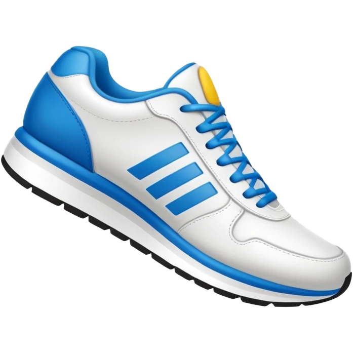 A running shoe or stylized sneaker, symbolizing activity, sport and movement. Minimalist emoji style. emoji