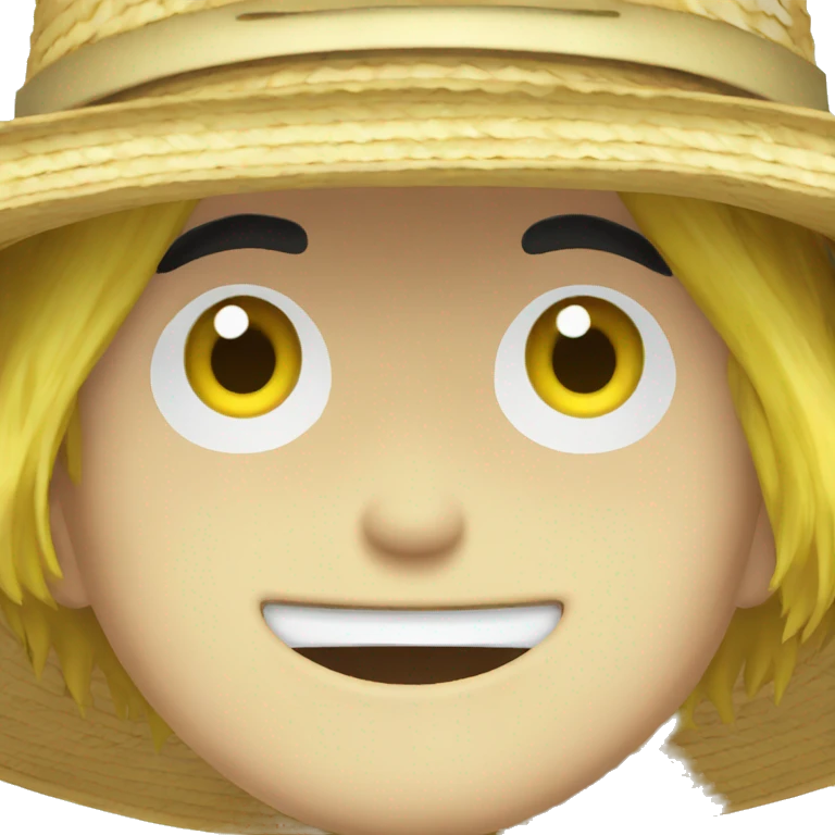 One Piece Straw Hat emoji