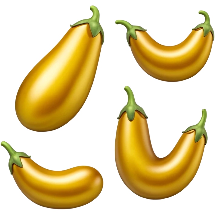 Golden eggplant emoji