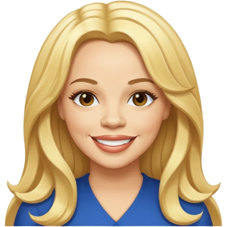 Faith Evans with long blonde hair emoji