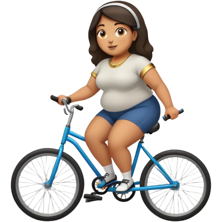 Really fat half Egyptian half Italian girl who’s beautiful riding a unicycle emoji