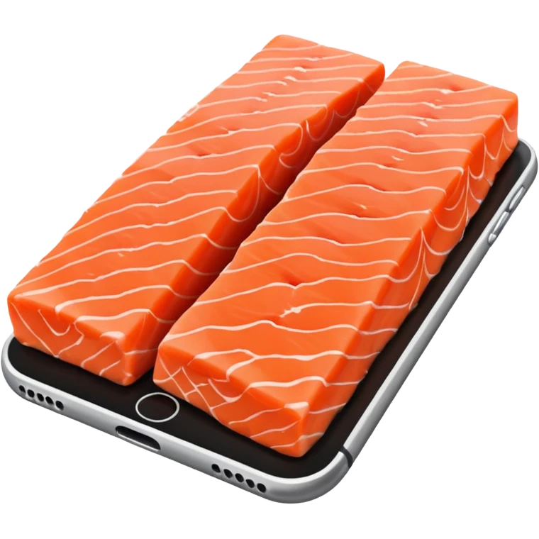 Make salmon meat iPhone emoji style emoji