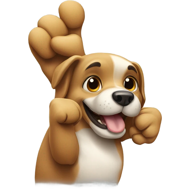 Dog thumbs up emoji