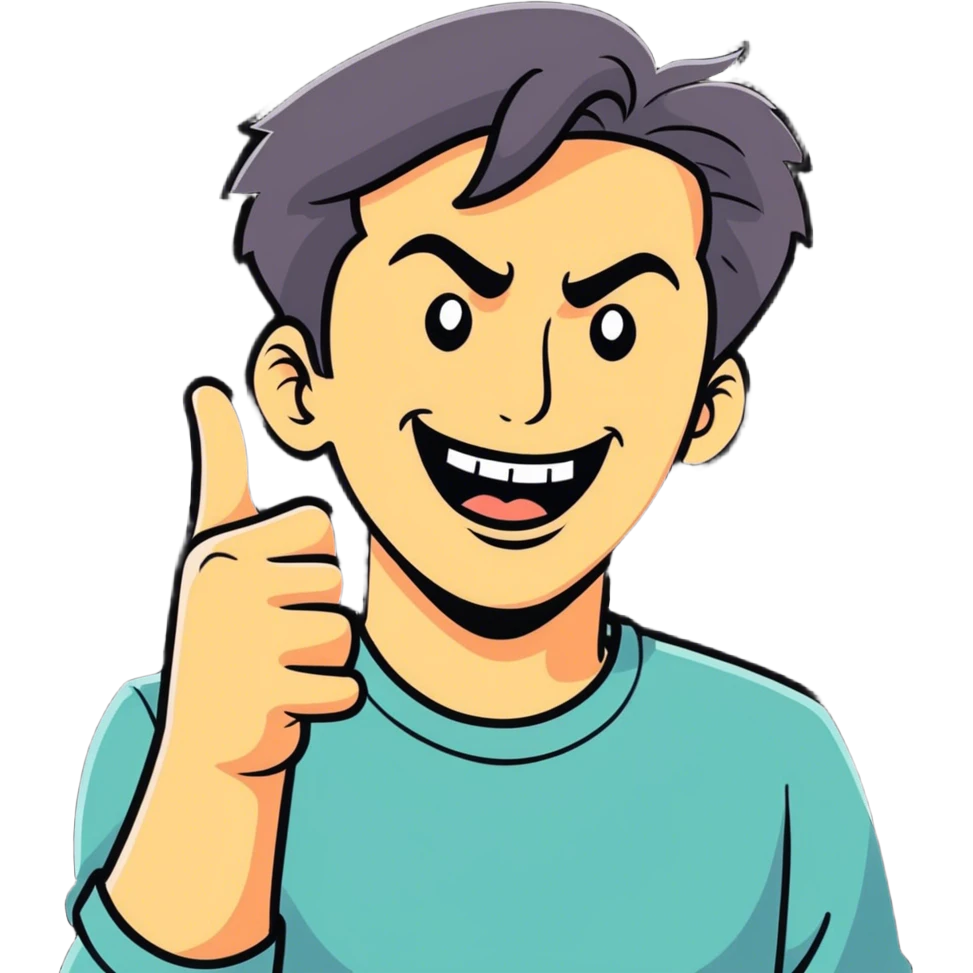 angry guy joking himself emoji
