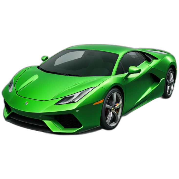 green supercar emoji