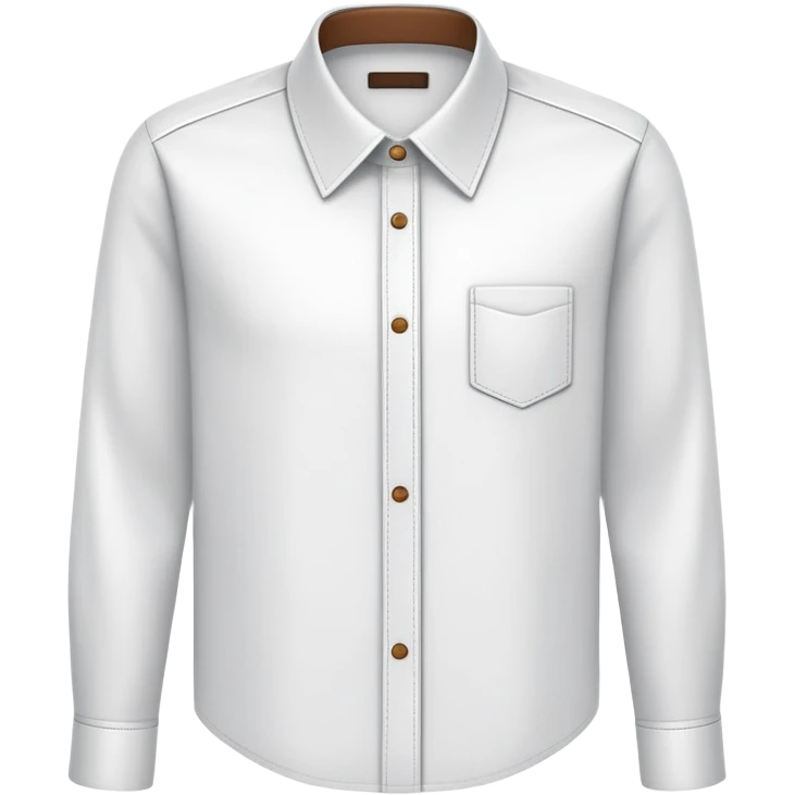Folded collared shirt with style planner, professional outfit organization emoji