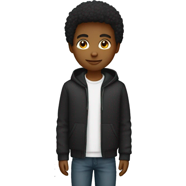 Garçon noir avec survêtement  emoji