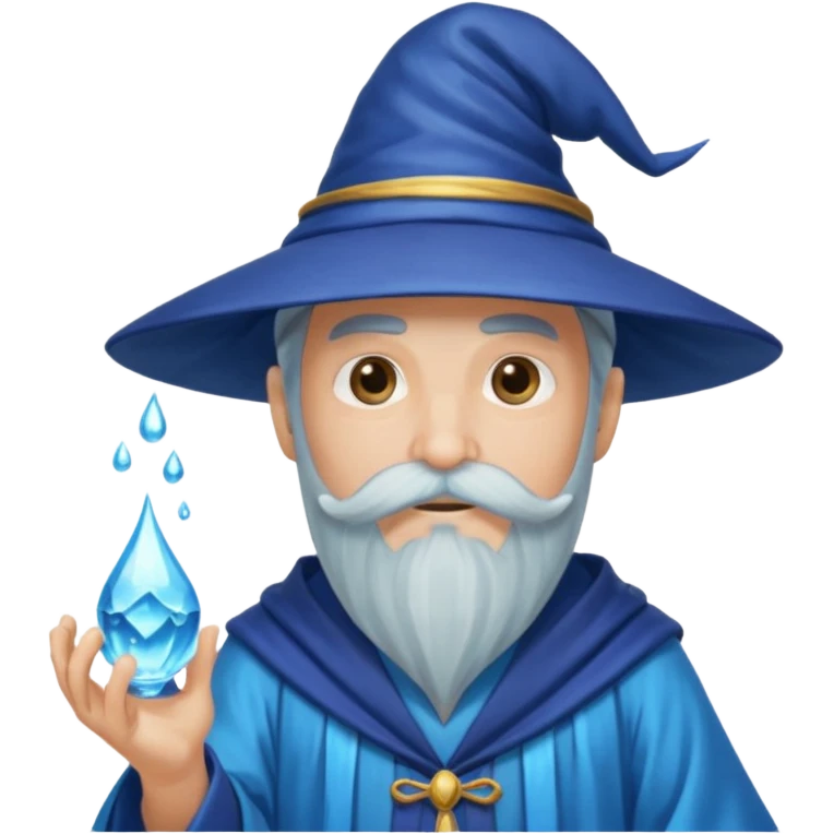 water wizard with mustache emoji