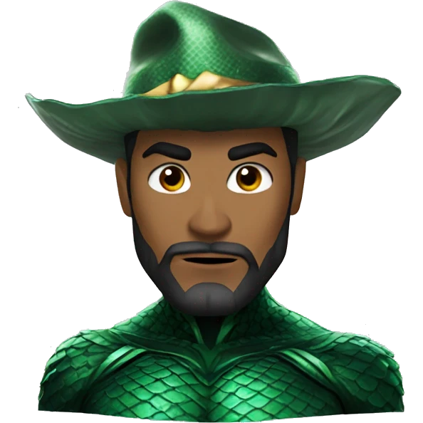 Aquaman with hat emoji