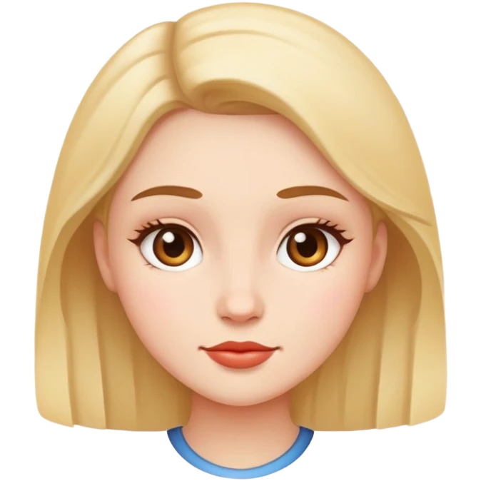 Sweet, round face medium sized woman emoji