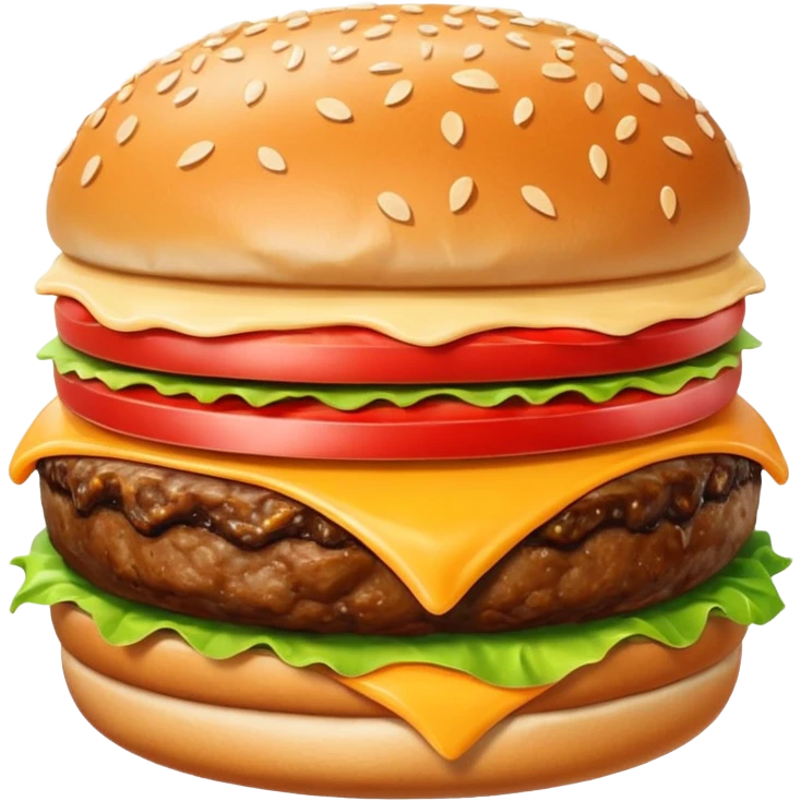 burger with meat as buns and cheese as the patty emoji