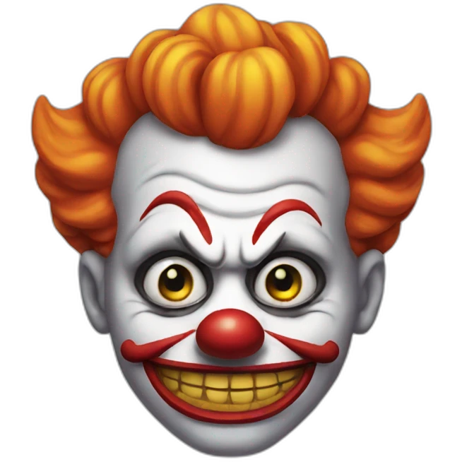 Evil clown emoji