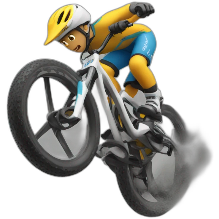 Bike downhill emoji