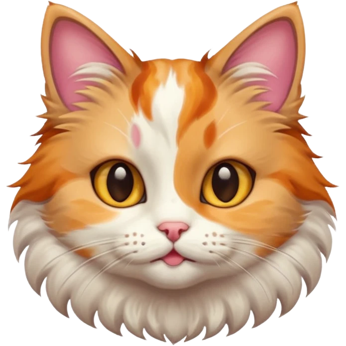Cute artistic cat emoji