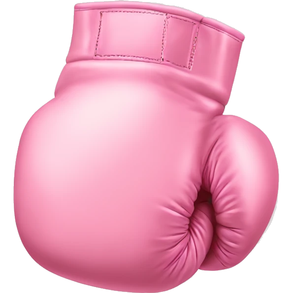 pastel pink boxing glove emoji