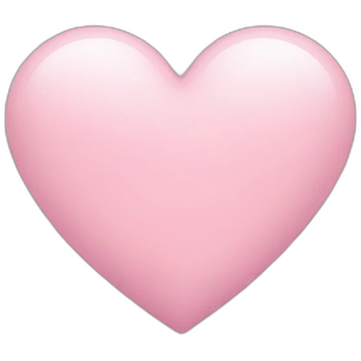 Light pink heart  emoji