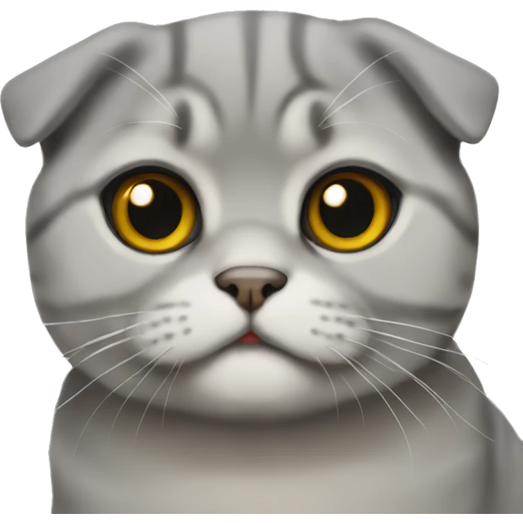Scottish fold emoji