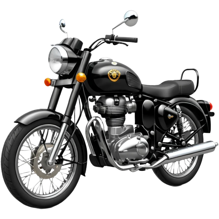 Royal Enfield bullet standard black emojis emoji