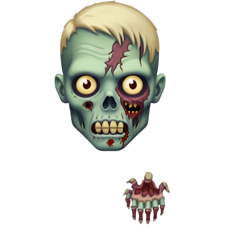 zombie with tattoo emoji