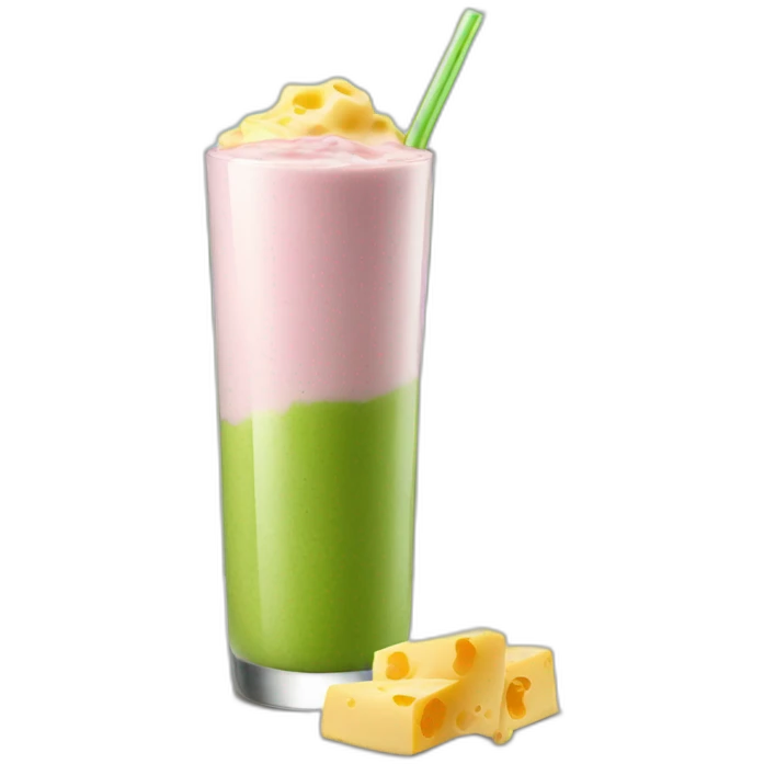  cheese smoothie emoji