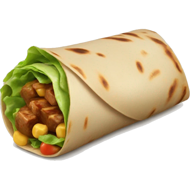 yufka food that looks like a wrap from turkiye emoji