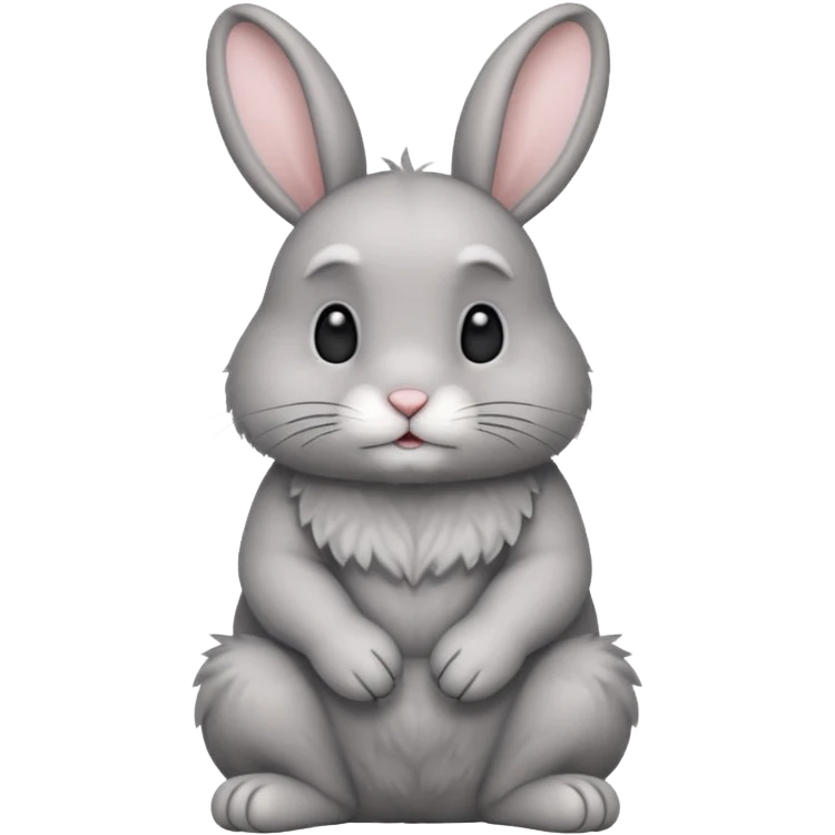 Gray rabbit emoji