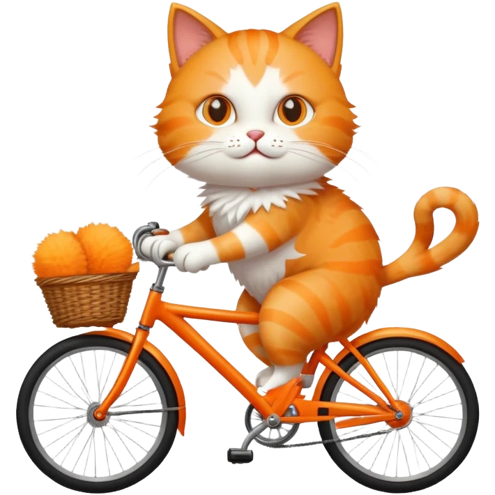 CAT with bycicle emoji