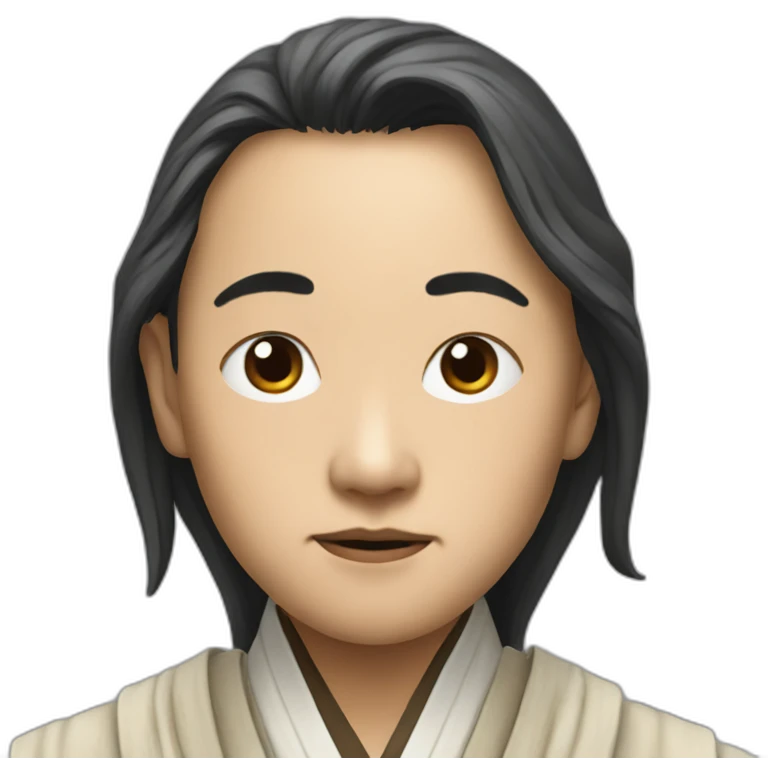 hyperrealist asian jedi emoji