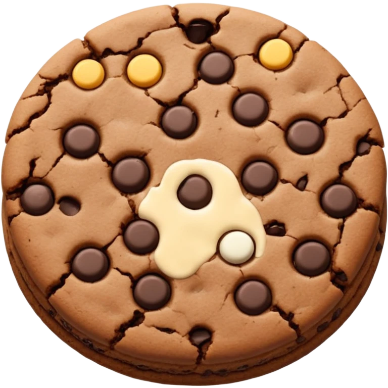 Chocolate cookie emoji