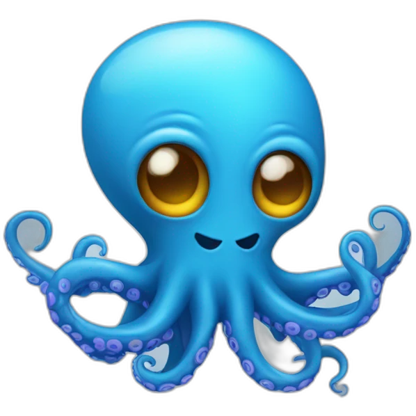 Blue Octopus  emoji
