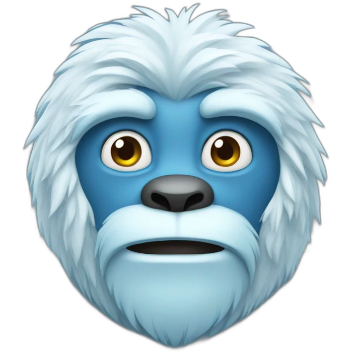 Yeti blue emoji