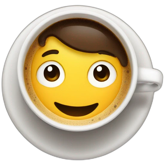 man drink coffe emoji