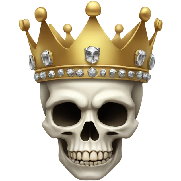 Skull with crown emoji